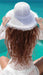 Crocheted White Straw Summer Hat - Sun 'N' Sand Hats Wide Brim Hat Sun N Sand Hats    