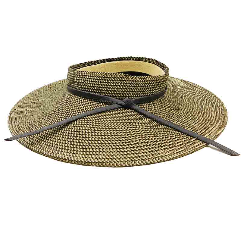 Crownless Sun Visor Hat Packable Sun Protection for Women