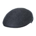 Crushable Water Repellent Wool Felt Ascot Cap, up to 2XL - Scala Hat Flat Cap Scala Hats DF5-CHAR2 Charcoal Medium 
