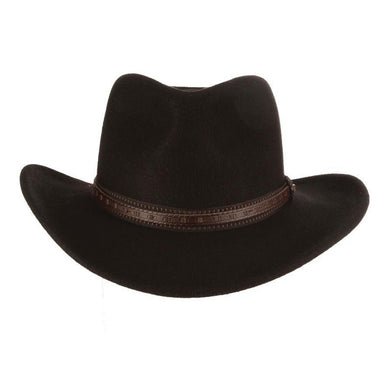 Crushable Water Repellent Wool Felt Outback Hat - Scala Hat Safari Hat Scala Hats