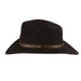 Crushable Water Repellent Wool Felt Outback Hat - Scala Hat Safari Hat Scala Hats DF105bkm Black Medium (57 cm) 