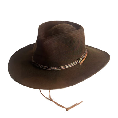 Crushable Wool Felt Safari Hat with Chin Cord - Biltmore Made in USA, Safari Hat - SetarTrading Hats 