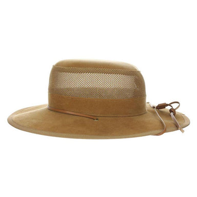 DPC Global Boonie Soaker Hat with Chin Cord - Dorfman Hats Bucket Hat Dorfman Hat Co. MC403OS-TAN Tan L/XL 