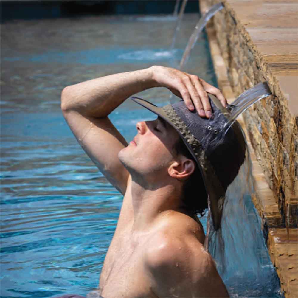 DPC Global Soaker Hat - Evaporative Cooling Sun Hat for Men