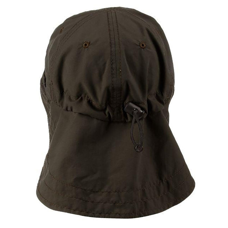 Dorfman Pacific Flap Cap - Khaki/One Size