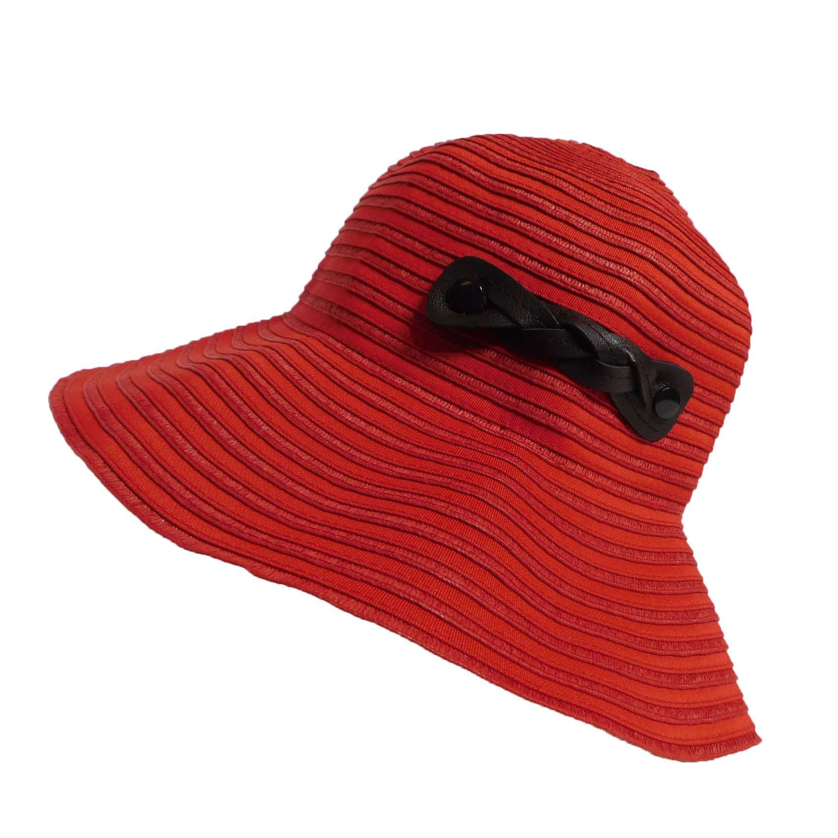 Packable Ribbon Bucket Hat - Boardwalk Style Wide Brim Hat Boardwalk Style Hats    