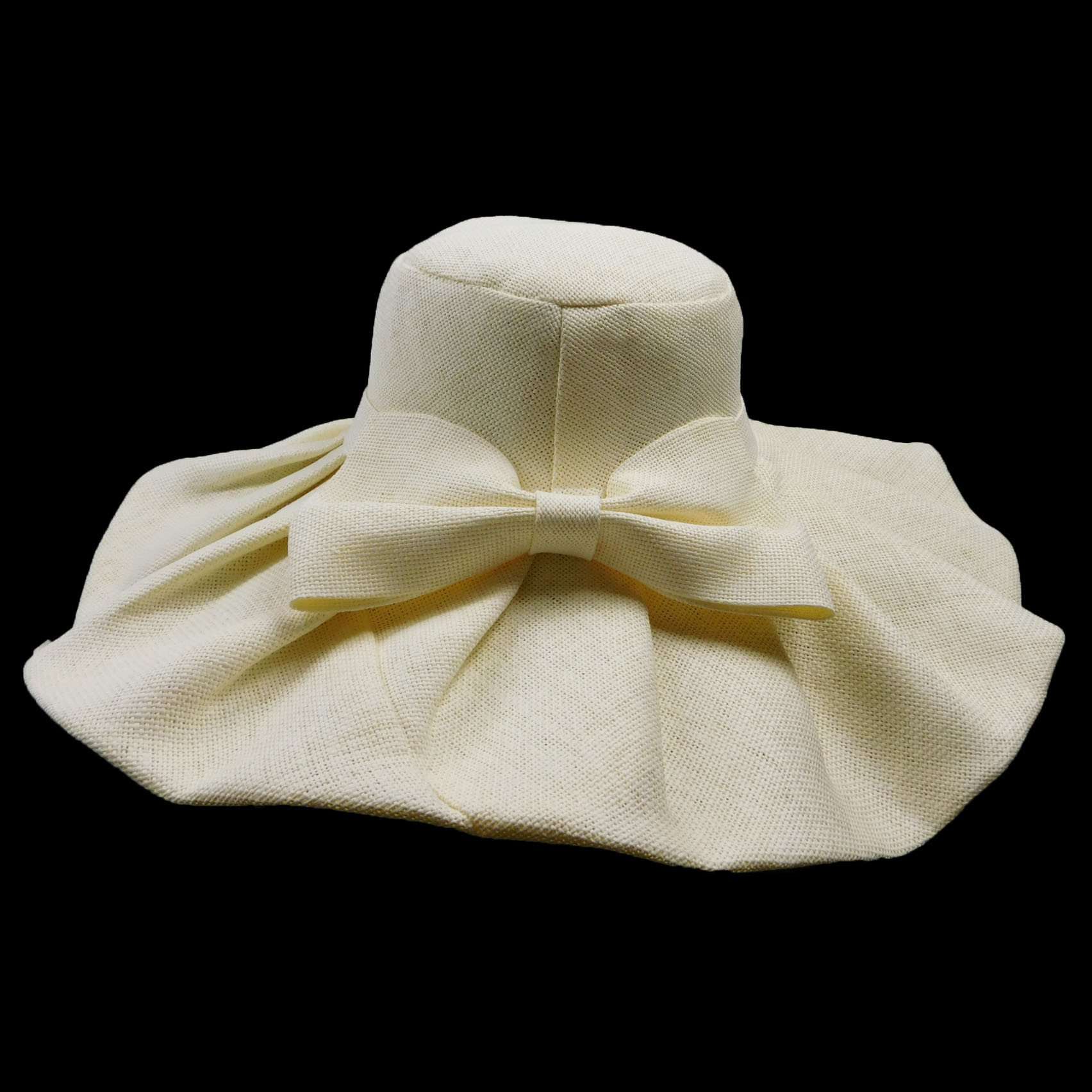 Classy Sun Hat with Large Bow - Jeanne Simmons Hats Taupe