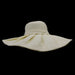 Classy Sun Hat with Large Bow - Jeanne Simmons Hats Wide Brim Sun Hat Jeanne Simmons    