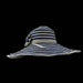 Polka Dot Ribbon Sun Hat with Straw Braids - Jeanne Simmons Hats Wide Brim Sun Hat Jeanne Simmons    