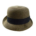Asymmetrical Upturned Brim Cloche, Cloche - SetarTrading Hats 