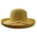 Shapeable Straw Kettle Hat Kettle Brim Hat Mentone Beach WSPP592NT Natural  