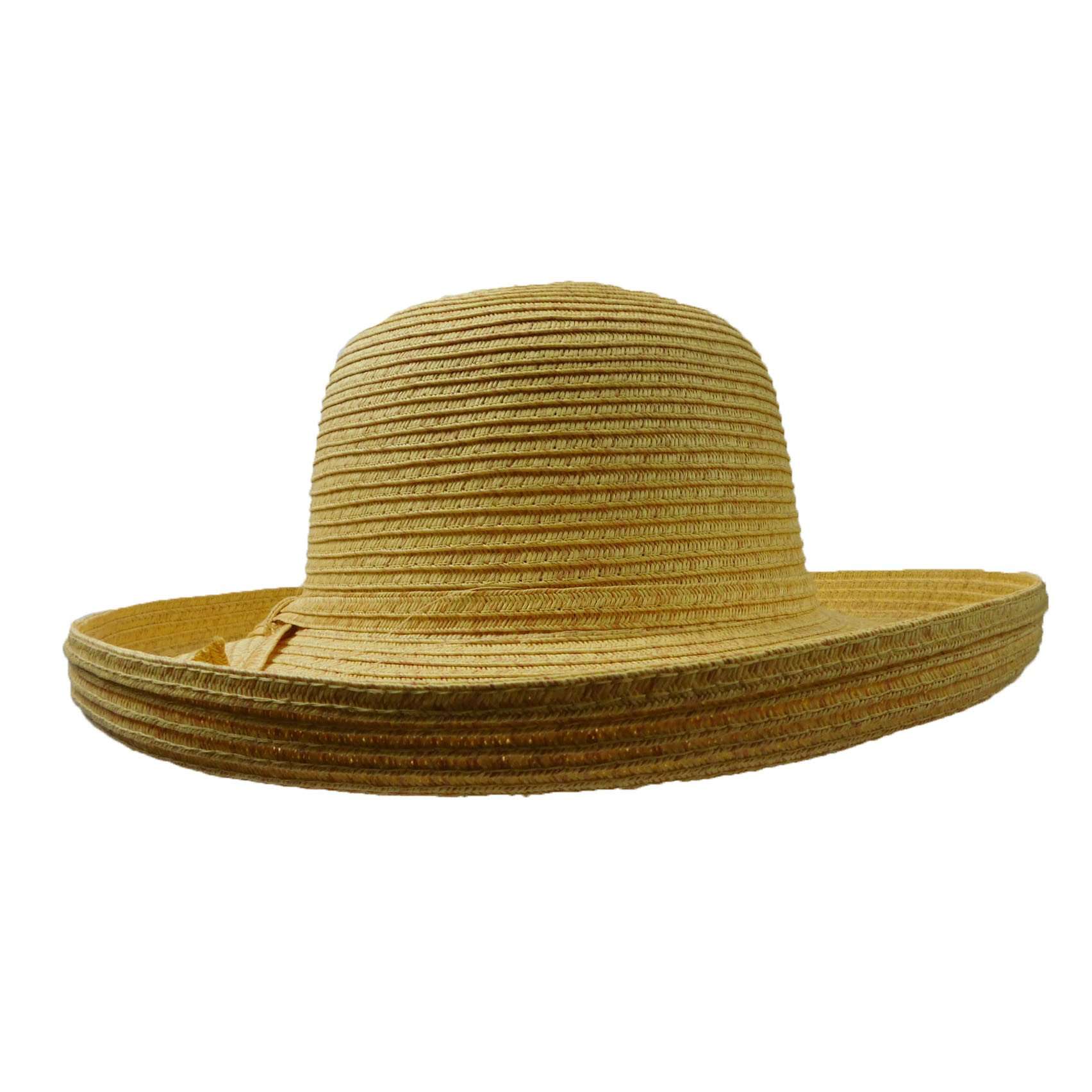 Shapeable Straw Kettle Hat, Kettle Brim Hat - SetarTrading Hats 
