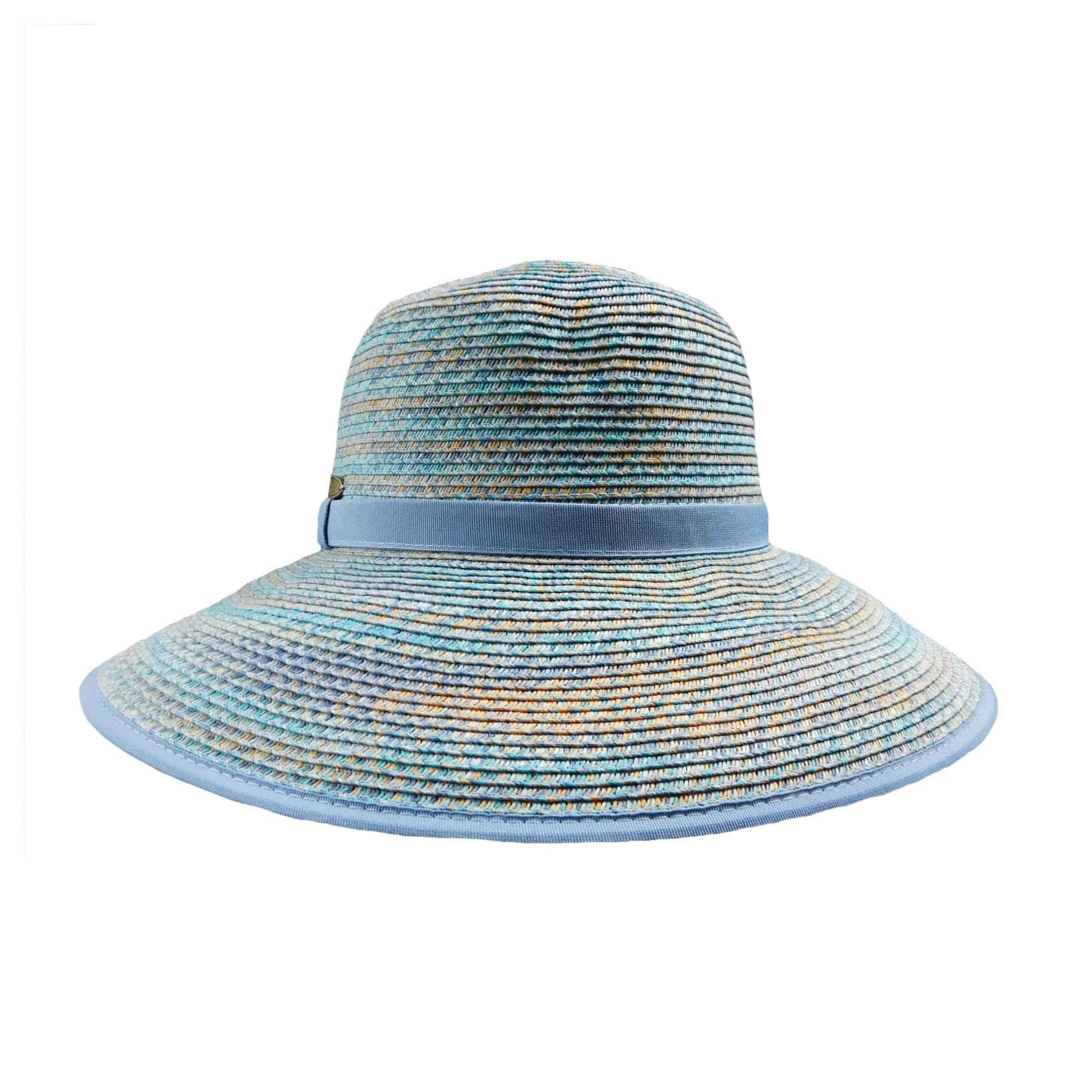 Cappelli Straworld Big Brim Sun Hat for Women Wide Brim Hat Cappelli Straworld WSPS525BL Blue Medium (57 cm) 