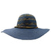 Metallic Blue Floppy Hat Floppy Hat Jeanne Simmons    