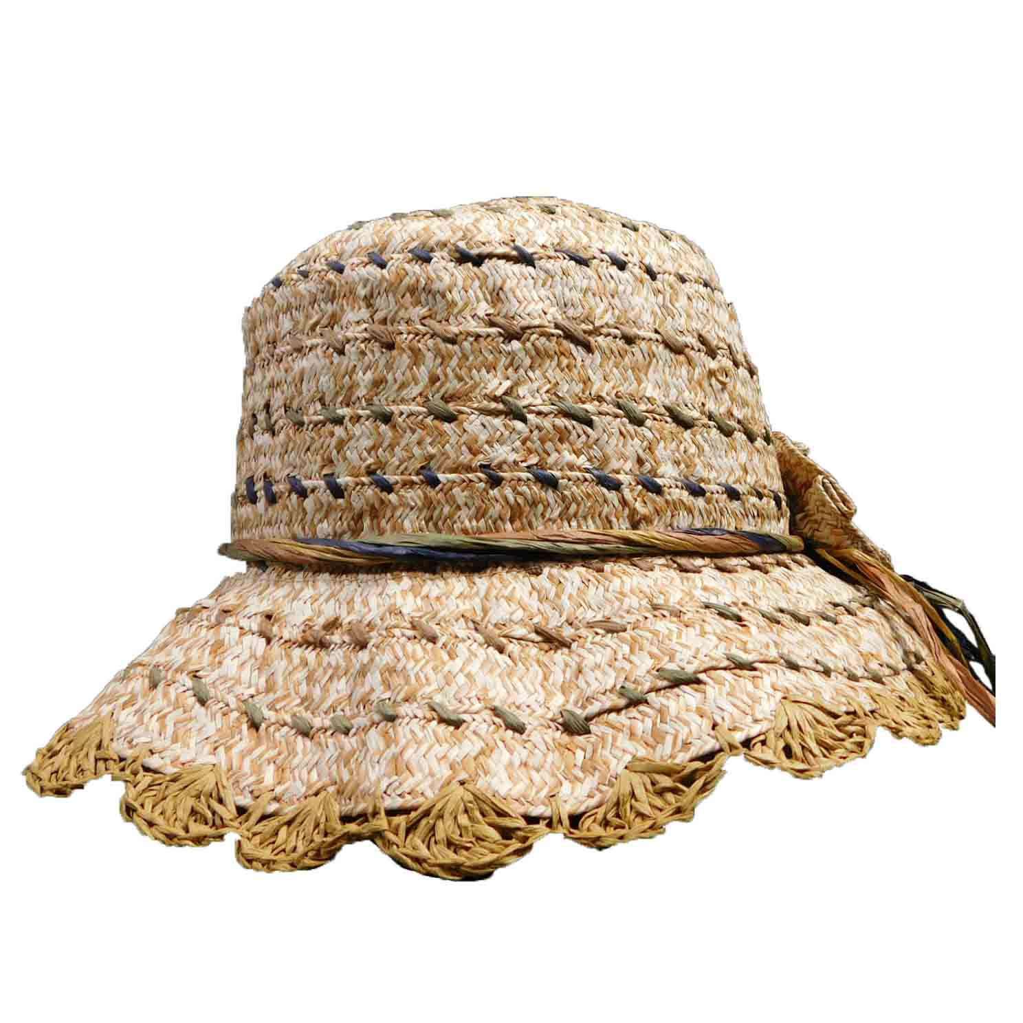 Charming Multicolor Bucket Hat Cloche Jeanne Simmons    