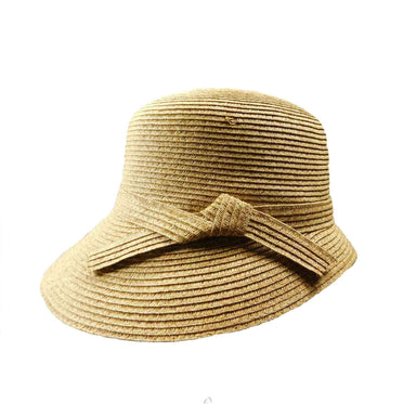 Asymmetrical Cap Hat Facesaver Hat Boardwalk Style Hats WSPP582TT Natural M/L (57 - 58 cm) 