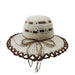 Crocheted Straw Floppy Hat, Wide Brim Sun Hat - SetarTrading Hats 