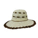 Crocheted Straw Floppy Hat, Wide Brim Sun Hat - SetarTrading Hats 