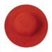 Sewn Braid Straw Wide Brim Sun Hat - JSA Wide Brim Sun Hat Jeanne Simmons WSPP586RD Red  
