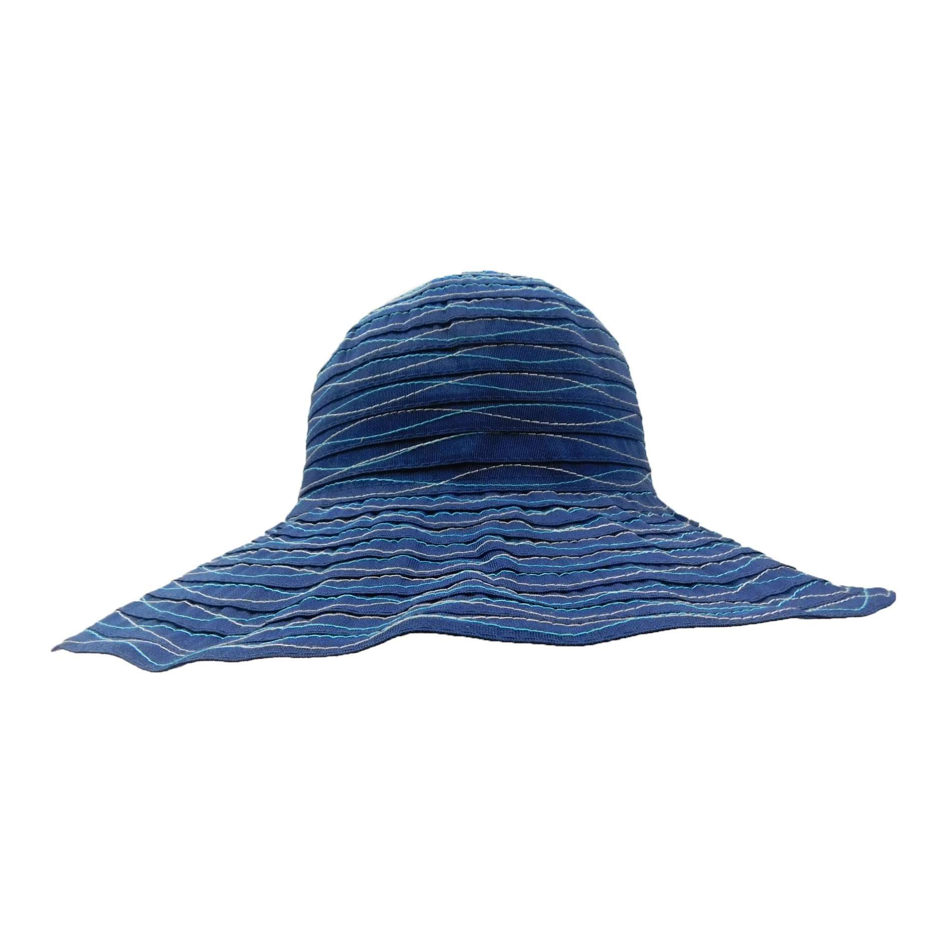 Shapeable Ribbon Floppy with Wavy Stitching, Floppy Hat - SetarTrading Hats 