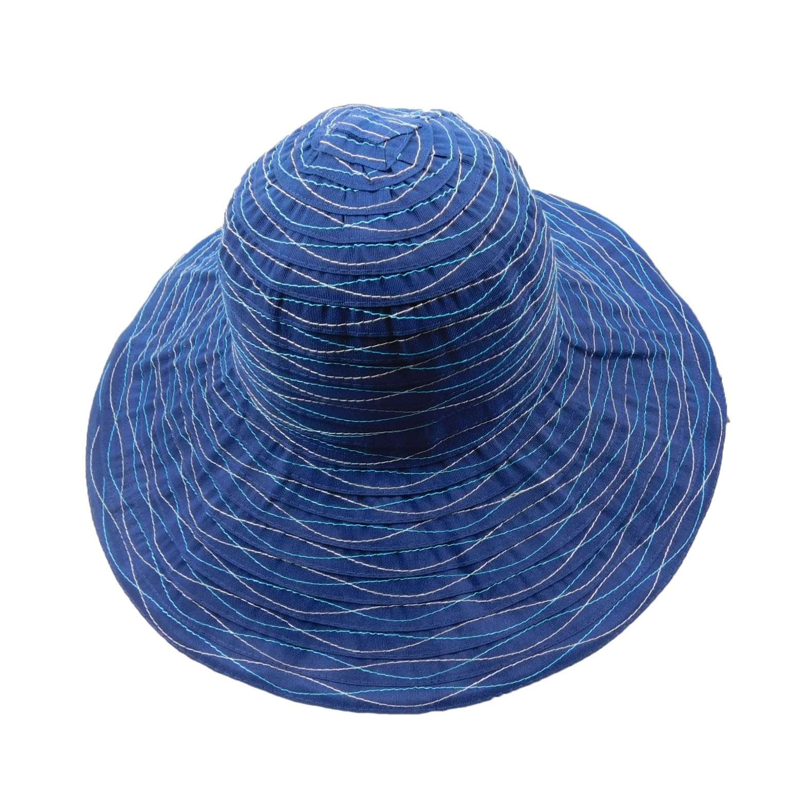 Shapeable Ribbon Floppy with Wavy Stitching, Floppy Hat - SetarTrading Hats 