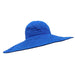 Big Bow Stitched Wide Brim Sun Hat - JSA Wide Brim Sun Hat Jeanne Simmons    