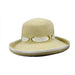 Elegant Kettle Brim with Looped Ribbon Band Kettle Brim Hat Jeanne Simmons    
