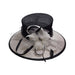 Black and White Sinamay Derby Hat Dress Hat Something Special LA WSSY787BK Black  