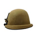 Structured Brim Cloche with Big Flower Accent Cloche Jeanne Simmons    