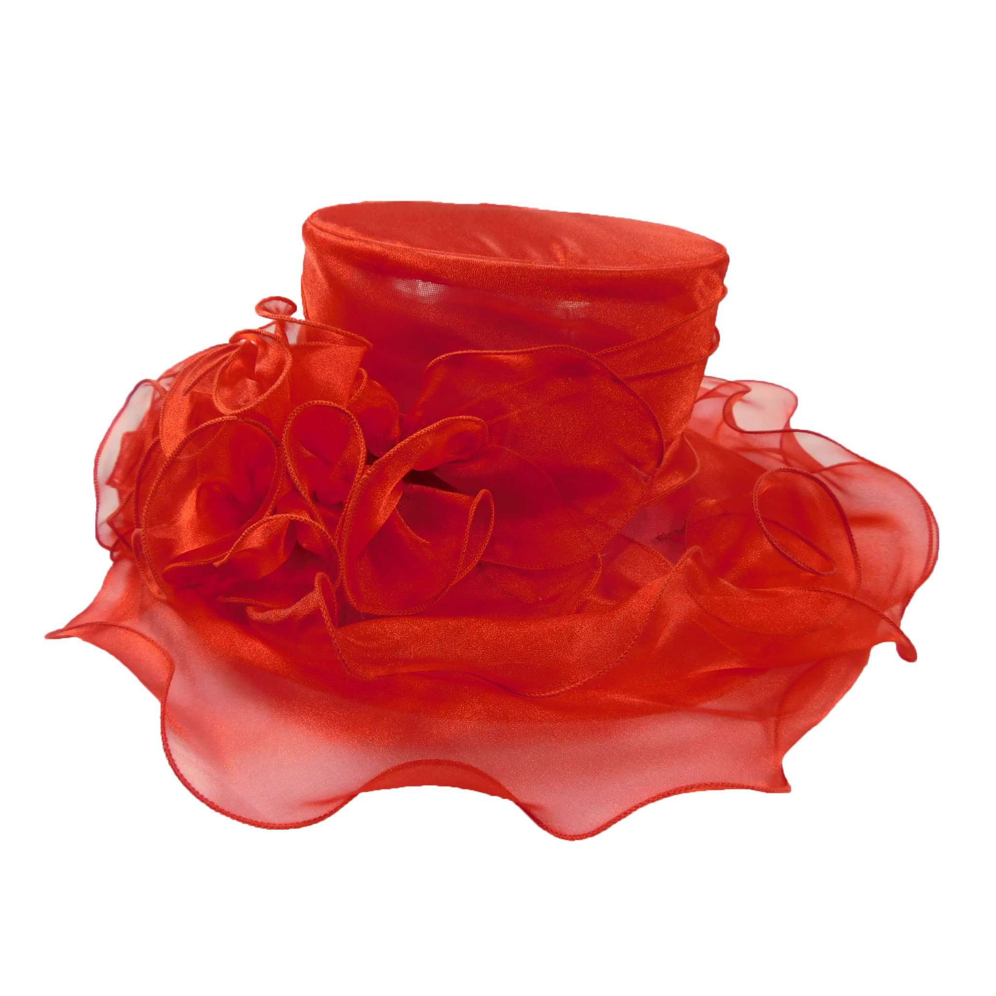 Organza Hat with Lots of Ruffles! Dress Hat Something Special LA    