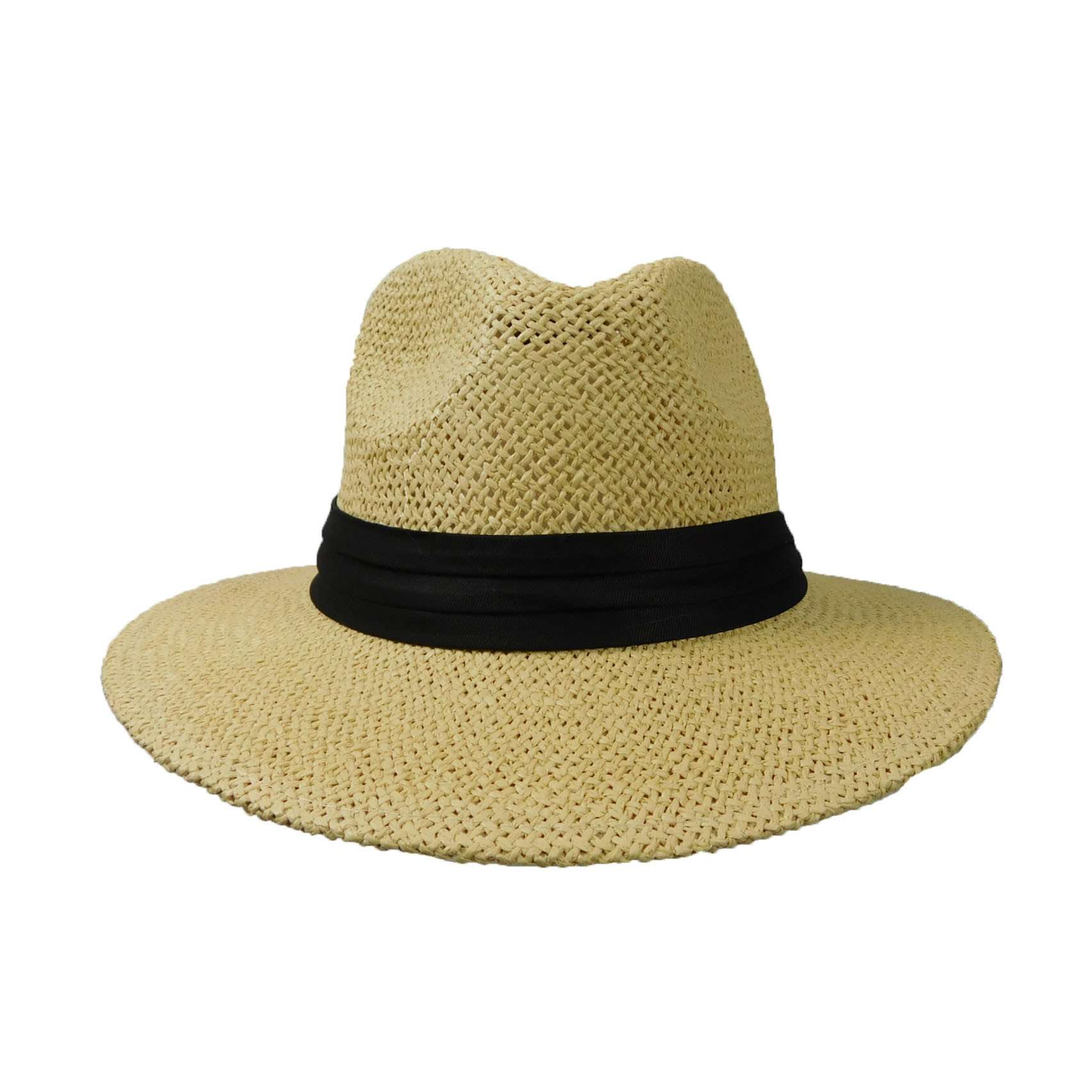 Safari Hat with Black Band - Milani Hats Safari Hat Milani Hats    