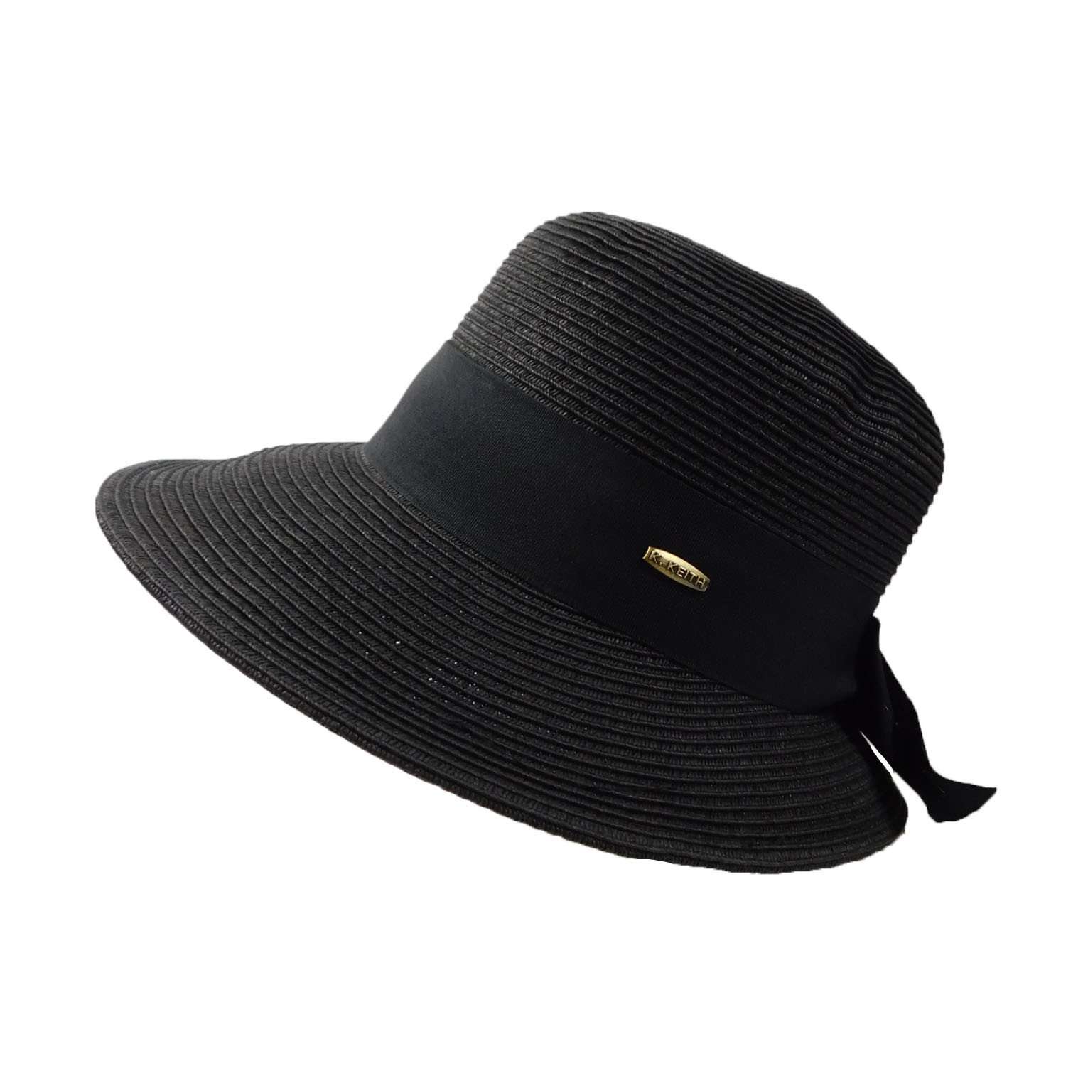 Sun Hat with Narrowing Brim - Karen Keith Wide Brim Hat Great hats by Karen Keith BT23Abk Black Medium (57 cm) 