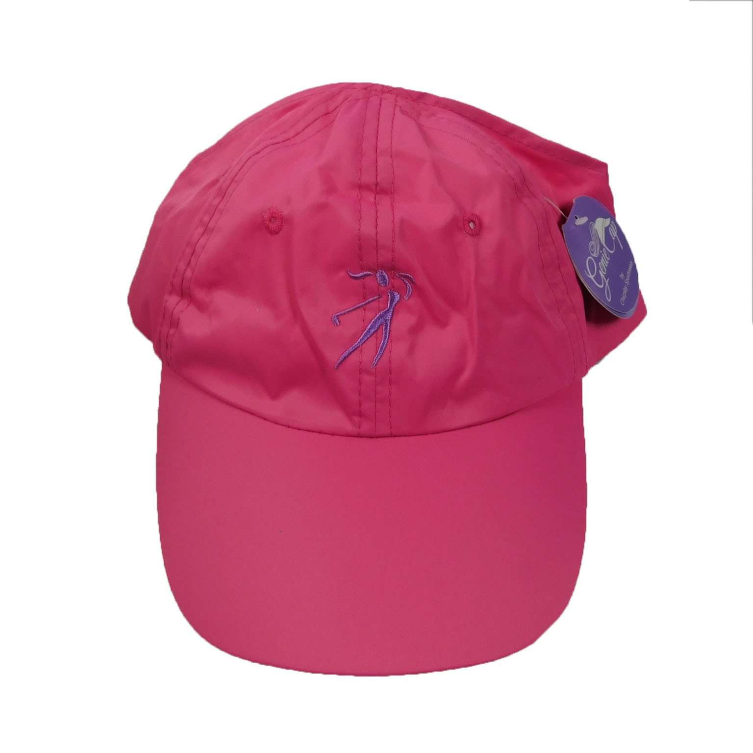Ginnie Cap in Microfiber with Golf Logo Cap Great hats by Karen Keith WSMF603FC Fuchsia  