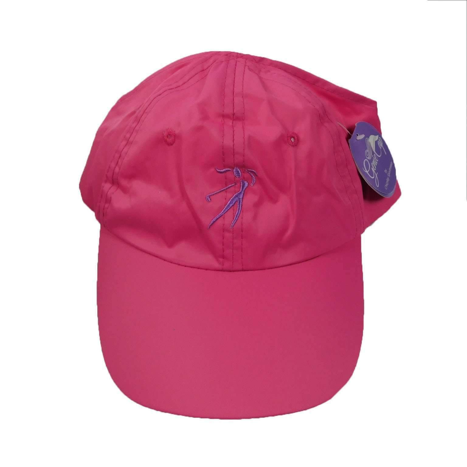 Ginnie Cap in Microfiber with Tennis Logo Cap Great hats by Karen Keith gcmf.tn.fc Fuchsia  