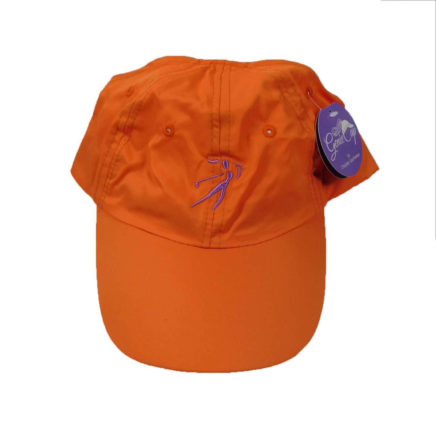 Ginnie Cap in Microfiber with Golf Logo Cap Great hats by Karen Keith WSMF603OR Orange  