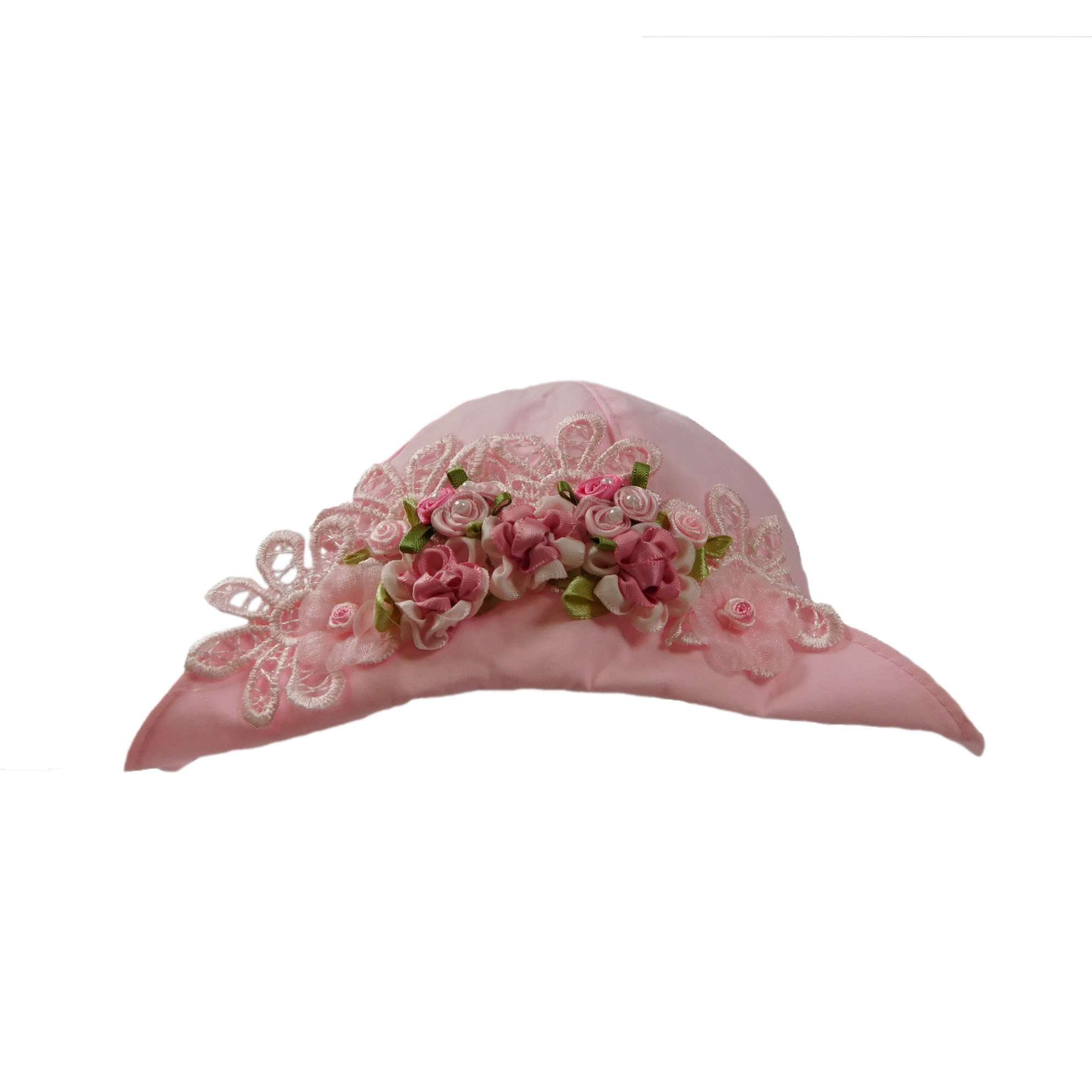 Vintage Pink Summer Hat for Baby Girls, Bucket Hat - SetarTrading Hats 