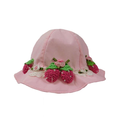 Bucket Hat with Crochet Strawberries Bucket Hat HHkids SK058PK6 6-12mos  
