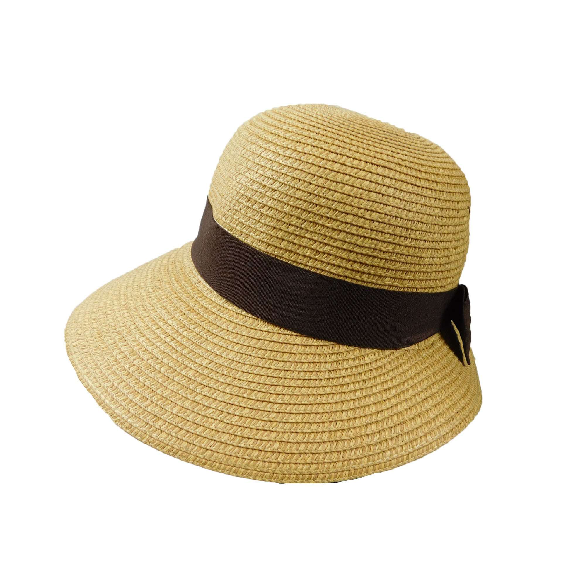 Wholesale Spring/Summer Twill Weave Fedora Hats with Black Band