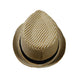 Summer Trilby Hat with Diagonal Stripes Fedora Hat JEL    
