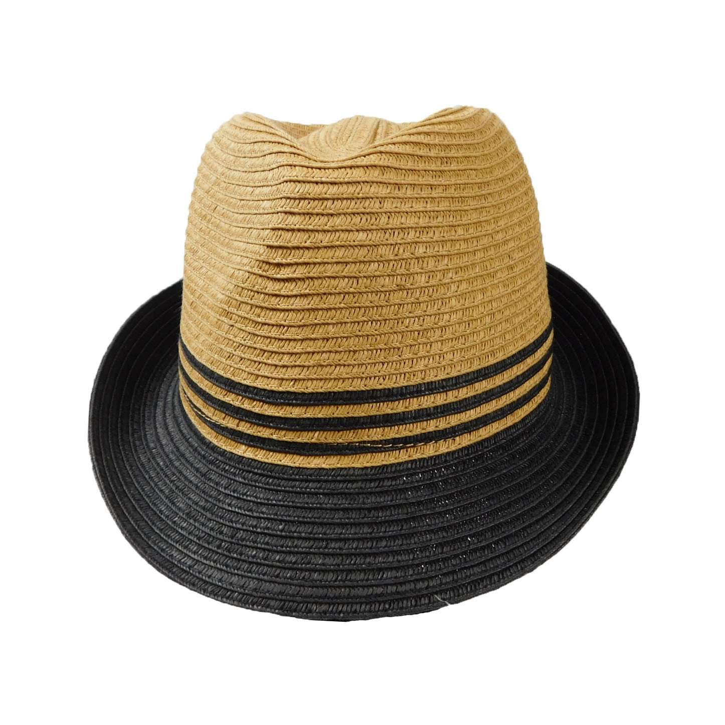 Summer Fedora Hat Fedora Hat JEL MSPS890BB Khaki/Black  