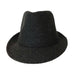 Herringbone Winter Trilby Hat Fedora Hat JEL MWFW968BKX Black  