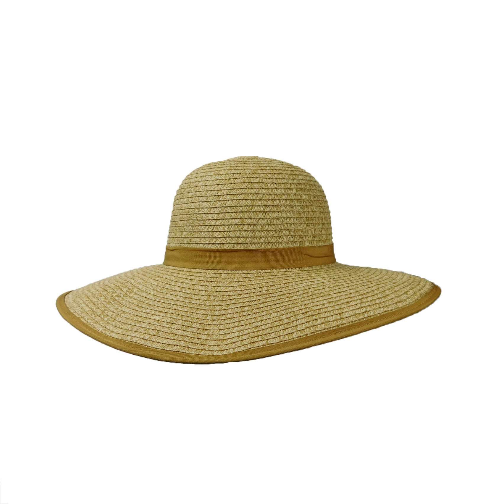 Split Brim Summer Hat with Bow - Boardwalk Style Beach Hats  display picture 1