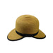 Facesaver Hat Facesaver Hat Boardwalk Style Hats WSPS566BK Toast and Black  