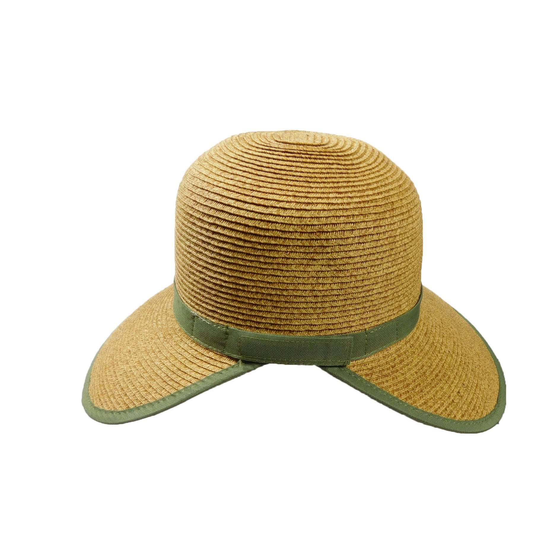 Facesaver Hat Facesaver Hat Boardwalk Style Hats WSPS566GN Toast and Green  