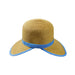 Facesaver Hat Facesaver Hat Boardwalk Style Hats WSPS566BL Toast and Blue  