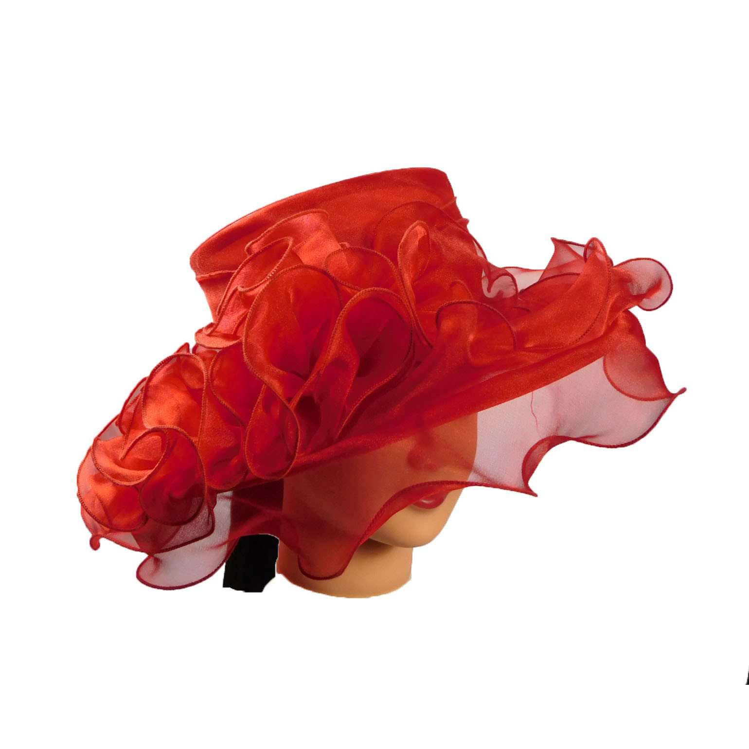 Organza Hat with Lots of Ruffles! Dress Hat Something Special LA    