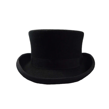 Classic Short Black Wool Felt Top Hat by JSA for Men Top Hat Jeanne Simmons MWWF925BKM Black M (up to 57 cm) 