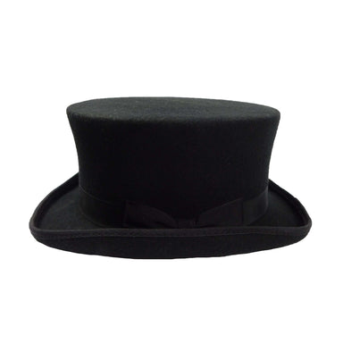 Classic Short Black Wool Felt Top Hat by JSA for Men Top Hat Jeanne Simmons    