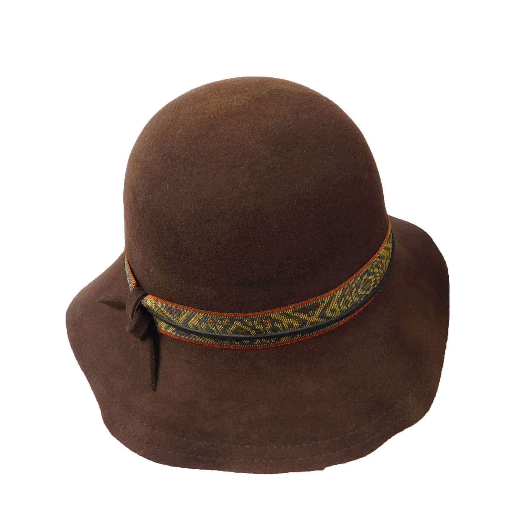 Small Brim Floppy with Southwest Motif Band, Wide Brim Hat - SetarTrading Hats 