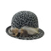 Grey Cheetah Cloche Cloche Jeanne Simmons    